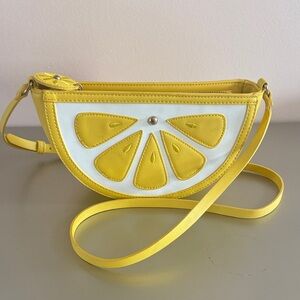 Forever 21 Yellow & White Lemon Slice Crossbody Bag
